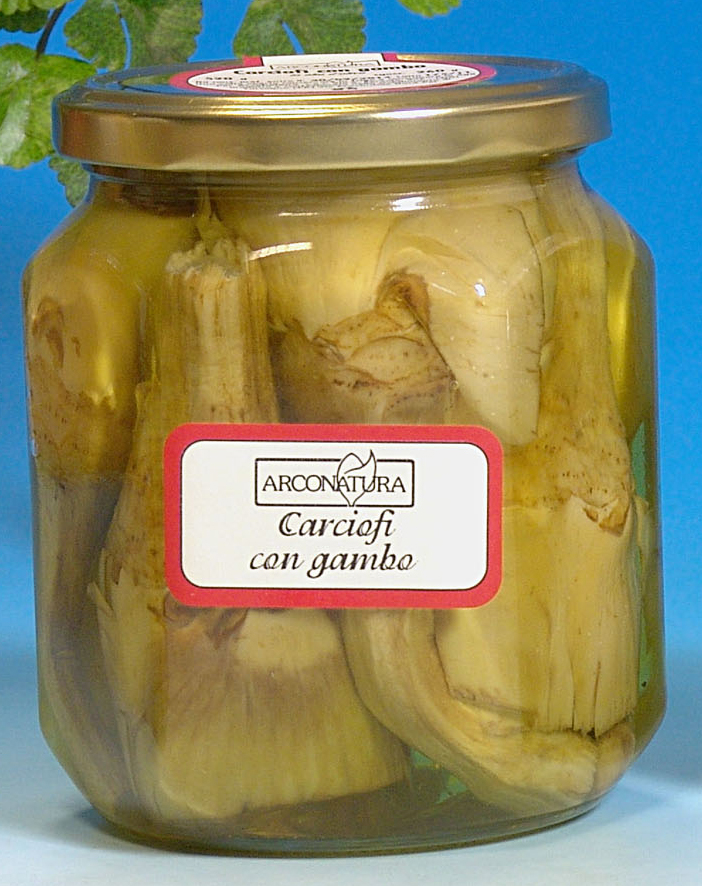Artichokes With Stem In Olive Oil Arconatura Cod. 1723