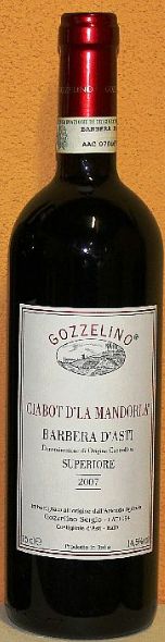BARBERA D’ASTI DOCG SUPERIORE  CIABOT D'LA MANDORLA - GOZZELINO